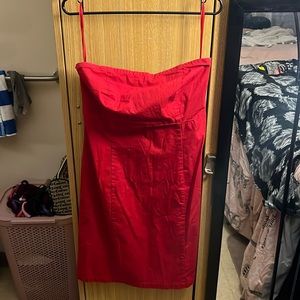 Gap Red Denim Dress